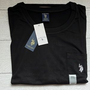 US polo Assn Mens Black XXL t-shirt w/ pocket